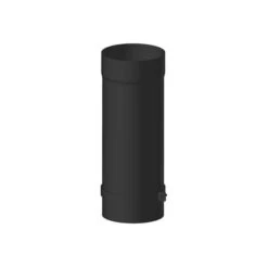 Tuyau Coulissant Avec Collier Serrage Noir Mat Long 400mm Ø150 DIXNEUF