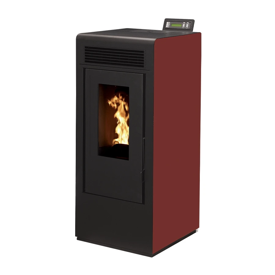 Poêle à Granulés Etanche Canalisable - EMAFLAM ANNA Bordeaux - 12,1 KW – Image 2