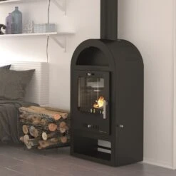 Poêle à Bois - BELLEZA Maestro K Luxe Gris - 7 KW