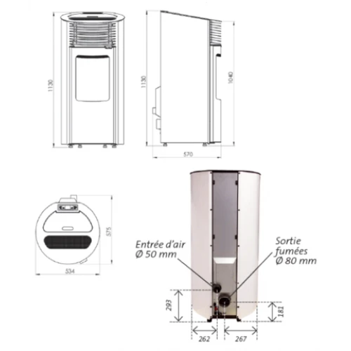 Pack Promo : Poêle à Granulés Etanche Avec WiFi - EMAFLAM REVA Blanc - 8.2 KW – Image 7
