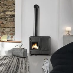 Poêle Mixte INVICTA CAROLO MIX 6.5 KW