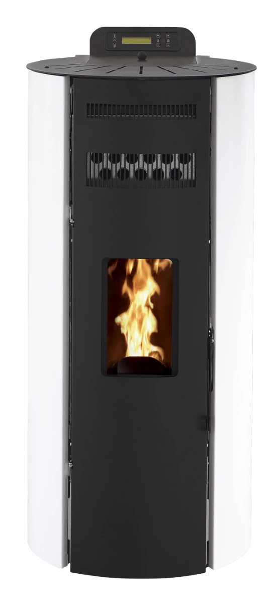 Poêle à Granulés Etanche - EMAFLAM CALIXTE Blanc - 12,1kW – Image 3