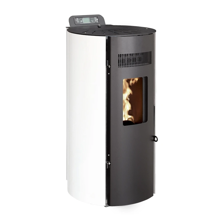 Poêle à Granulés Etanche - EMAFLAM CALI Blanc - 8,2Kw – Image 2