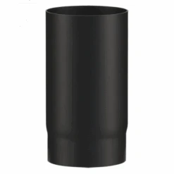 Tuyau Acier 2 Mm Noir Mat De Diamètre 130 Mm Et De Longueur 25 Cm - POUJOULAT - 50130903