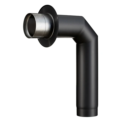 Kit De Raccordement Acier 2 Mm Noir Mat De 150 Mm De Diamètre - POUJOULAT - 50150987