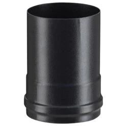 Adapteur émaillé POUJOULAT Noir Mat Ø 80 Mm