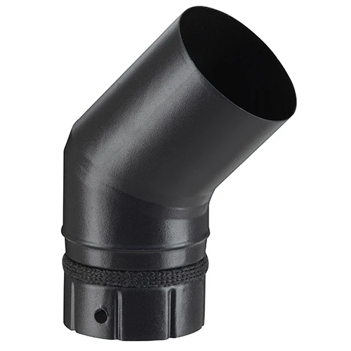 Coude à Segment 45° émaillé POUJOULAT Noir Mat Ø 100 Mm