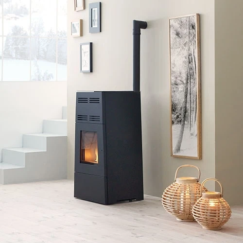 Coude à Segment 90° émaillé POUJOULAT Noir Mat Ø 100 Mm – Image 2