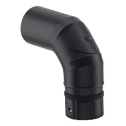 Coude à Segment 90° Avec Trappe De Visite émaillé POUJOULAT Noir Mat Ø 100 Mm