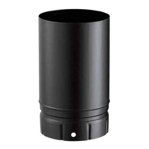 Tuyau émaillé Noir Mat De 25 Cm De Long Et 150 Mm De Diamètre - POUJOULAT - 56150903