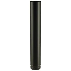 Tuyau émaillé Noir Mat 1 M Ø150 Mm Poujoulat 56150905