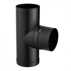 Té Tampon émaillé Noir Mat De Diamètre 200 Mm - POUJOULAT - 58200955